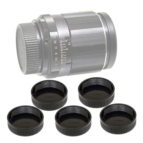 Fotasy M42 Lens Rear Cap 5-Pack 0