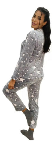Women's Winter Polar Soft Glowing Earthly Pajama 11