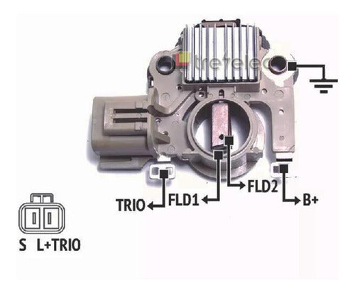 Regulador Voltaje Mitsubishi Mazda Ford P/colector Ø24mm 1