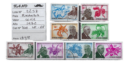 Lote2257 Ruanda Serie Estampillas Año 1970 0