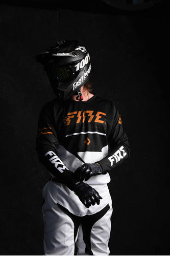 Fire Equipo Conjunto Motocross Golden Moto Enduro Nt Cross 3