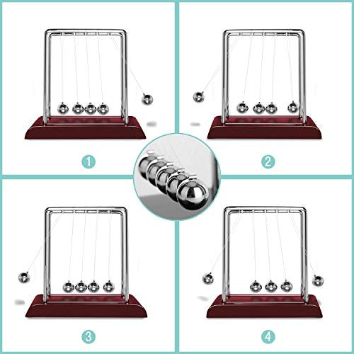 DOTSOG Newton's Cradle Classic Balance Balls for Desk Decoration 3