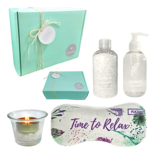 Relaxing Jasmine Aroma Spa Gift Box Set Zen Relaxation Kit N44 - Enjoy the Ultimate Relaxation Experience - Set Aroma Regalo Box Spa Jazmín Kit Relax Zen N44 Disfrutalo