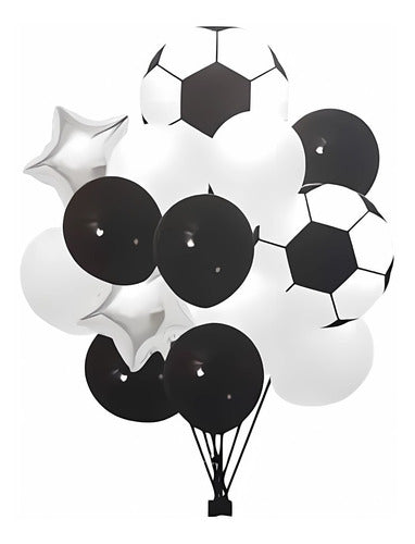 Silverled Set of 42 Football Themed Balloons 0