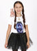 Motivos para Quererte Merlina Wednesday Addams Cosplay Dress with Tutu and Necklace 1