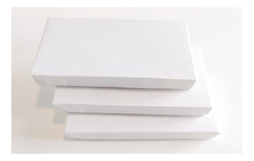 Generic Pack of 13 Hard Cardboard Boxes Covered in White Paper 20x10x3 0