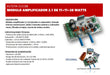 Audioproject Modulo Amplificador 2.1 11+11+38 Watts C/vol 3