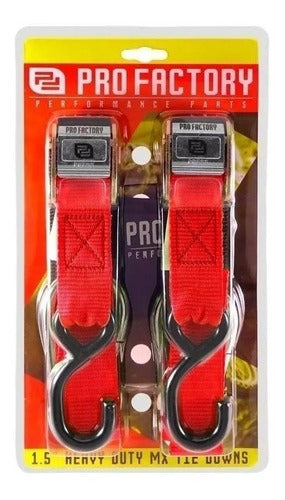 Reinforced Tie-Down Straps PRO Factory Trailer Motorcycle Straps 16