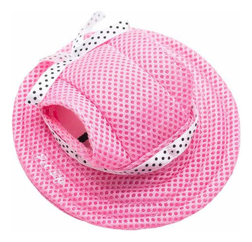 Pet Life Sea Spot Sun Protector Ultra Violet Adjustable Dog Hat 2