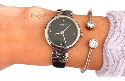 Reloj Prune Dama Modelo Pru-230  Malla De Cuero Amsterdamarg 0