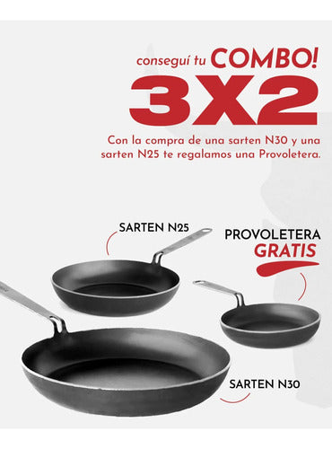 Kankay Combo Sartenes De Hierro 3x2 Para Mejorar Tu Cocina 3 Piezas 1