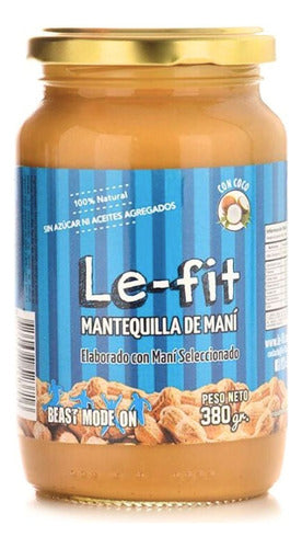 Le-Fit Coconut Flavored Peanut Butter 3 X 380 Gr 0