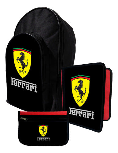 Kit Backpack+Folder+Pencil Case De Ferrari #109 0