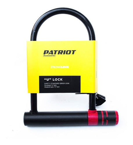 Steel Coated U-lock Patriot Bike Lock - SOLO BICI 0
