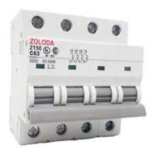 Zoloda ACB463C4,5 Tetrapolar Circuit Breaker 63A 0