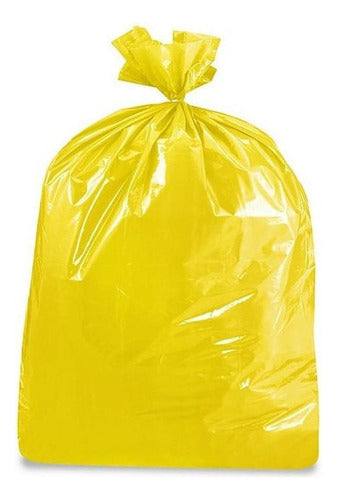 Lavadero Blancanieves Yellow Hazardous Waste Bag 60x90 X100u 0