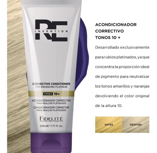 Fidelité Acondicionador Matizador Corrector Tonos +10 230ml 5