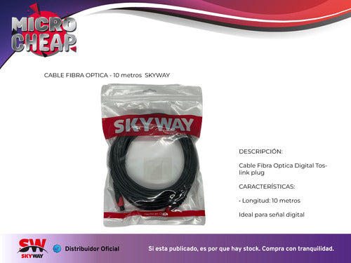 Skyway Digital Toslink Fiber Optic Cable 10 Meters 3