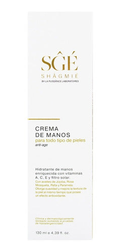 Shagmie Crema De Manos Anti Age Hidratante Con Vitamina A 4