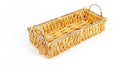 Polanco Home Deco Rectangular Seagrass Tray with Metal Handles Medium 0