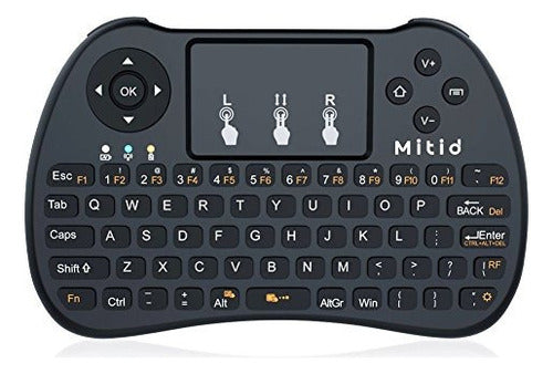 Mitid 2.4ghz Mini Teclado Inalámbrico Con Mouse Touchpad Com 1