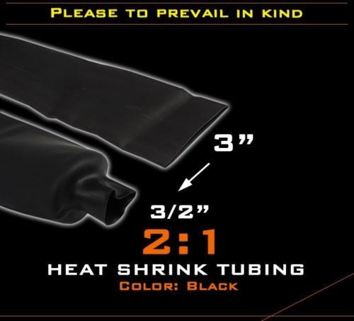 Auto Accessories 10' (Feet) 3 Heat Shrink Tubing - 2:1 Ratio 1