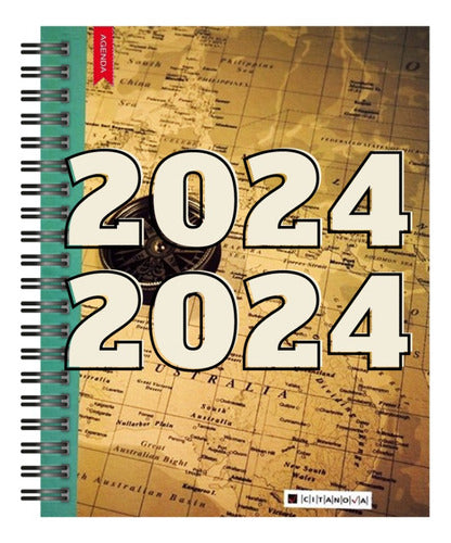 Citanova Centenario 2024 Daily Spiral Agenda Travel 16x23 0