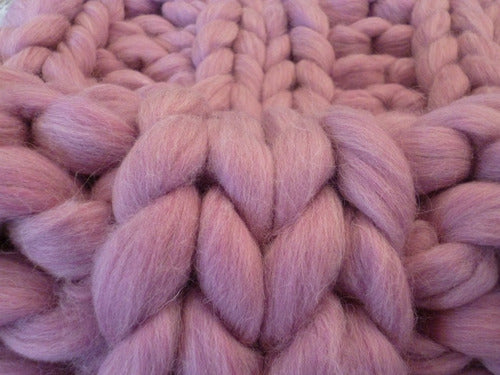 Handwoven Wool Throw Blanket - 1m x 0.54m 4