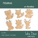 Animal Shapes for Painting Fibro Easy 15cm X 10 Units 1