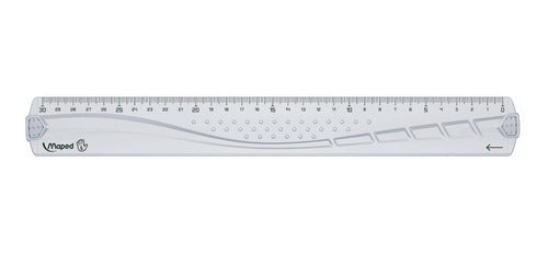 Maped Left-Hand Geometry Set (Ruler, Protractor, Triangle) 1