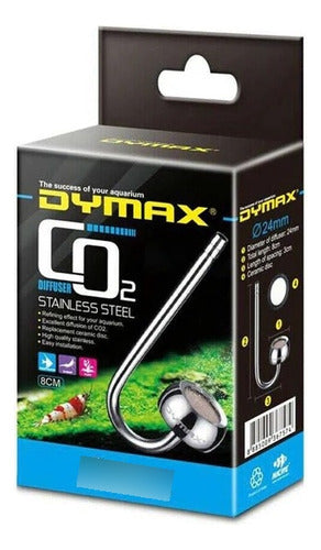 Dymax CO2 Diffuser Stainless Steel 8cm 24mm Aquarium Plants 0