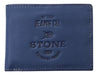 Stone Gran Billetera Tarjetero Stone Stamp - Cuero Vacuno Legítimo 4