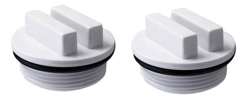 Atie 1.5" Threaded Pool Spa Return Line Winterizing Plug & Pool Filter Drain Plug SP1022C 0