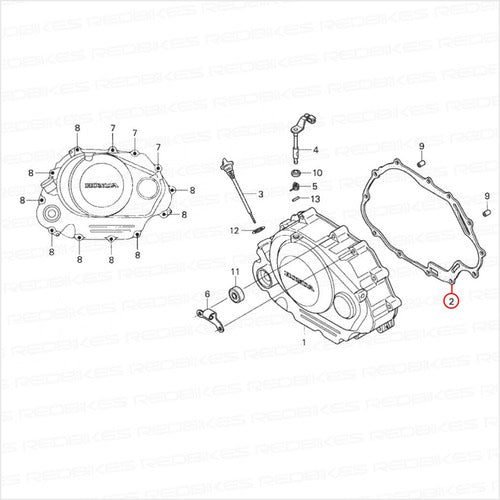 Honda Kit Embrague Junta GLH 150 Gaucha Original Hamp Mh 2