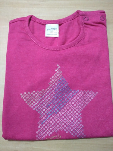 Ruabel Baby T-shirt with Glitter Star - 1610 1