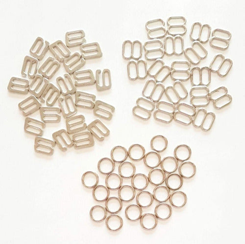 A&D Metal Rings + Sliders + Hooks 100 Each 6 Mm 0