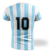 Argentina 86 T-Shirt Replica - Classic Male Design - Blue and White Colors - UV Protection - Antibacterial - Quick Dry - Comfortable 11