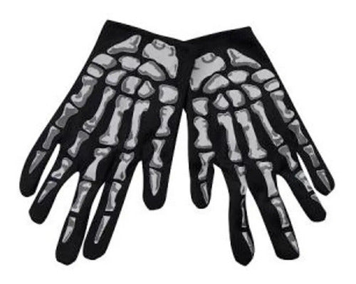 Party Store - Guantes Esqueleto - Cotillon Halloween 0