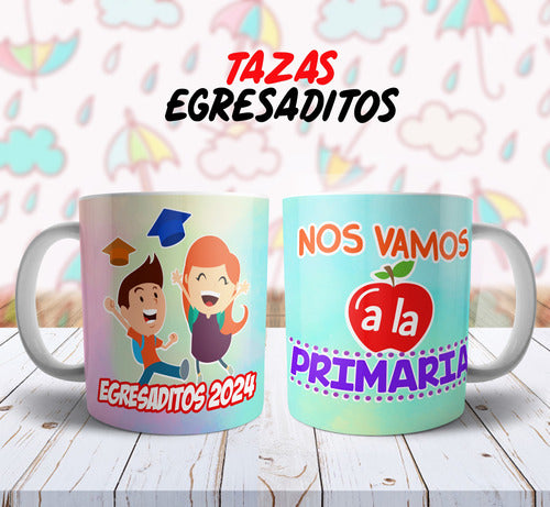 Sublimation Templates for Graduates 'Egresaditos' Cups Designs 4