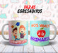 Sublimation Templates for Graduates 'Egresaditos' Cups Designs 4