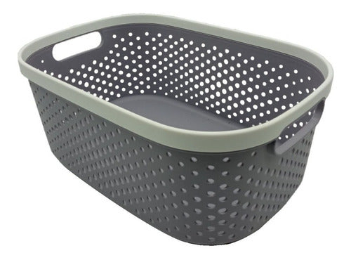 El Rey de las Ofertas Cesto Organizador Canasto Multiuso 37x27x16cm Baño Cocina 0