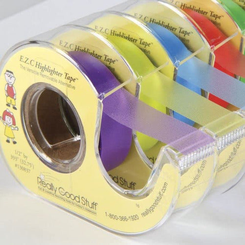 Really Good Stuff Cintas Resaltadoras Para Notas Highlighter Tape Multipack 4