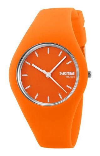 Skmei Women's Delicate Waterproof Orange Watch 9068 0