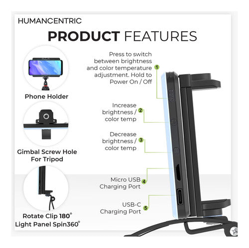 HumanCentric Videoconferencing Lighting Kit 5