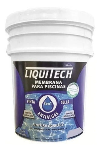 Pintura Piscina Membrana Liquitech 10 Lts Antialgas Mf Shop 0