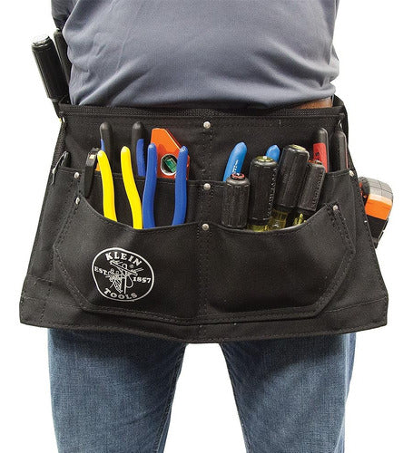 Klein Tools Deluxe Tool Apron with Deep Pockets for Tools 4