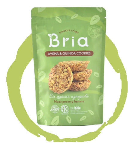 Pack of 3 Bria Banana and Pecan Nut Snacks 100g 1