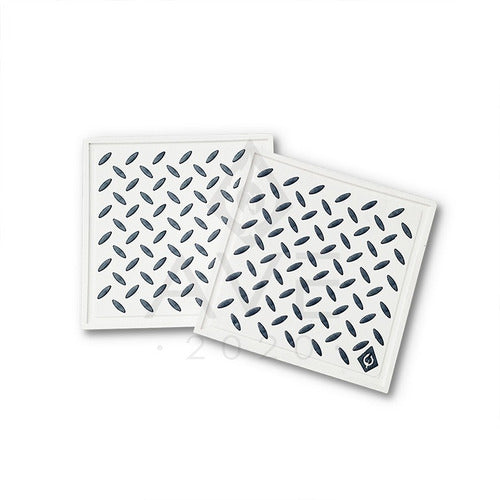 Ave2020 3D Rubber Coasters - Metal Plate - 4 Pack 2