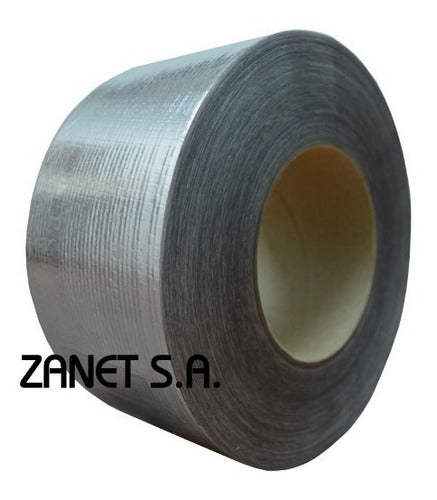 Zanet S.A. Cinta Adhesiva De Aluminio Reforzado - 48 Mm X 25 M - 10 Rollos 1