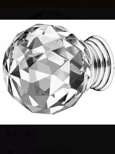 Initec 15 Crystal Knobs Diamond Cut 3 Cm 1